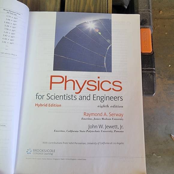 Physics for Scientists and Engineers Textbook | Serway and Jewett | Hybrid 8e - Picture 4 of 7